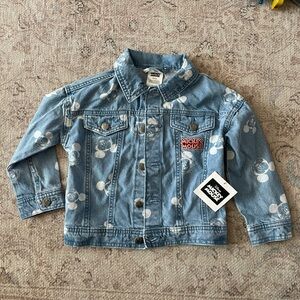 Disney Mickey Mouse Blue Jean Jacket New w/ tag